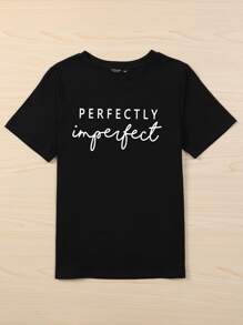 Mulvari 大碼字母圖案T恤