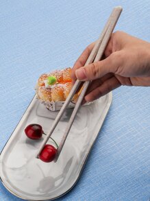 QBSSS 1set Creative Plastic Anti-Fall Chopsticks, 4 Pairs Mixed Color, Portable For Home And Travel - Multicolor - View 3