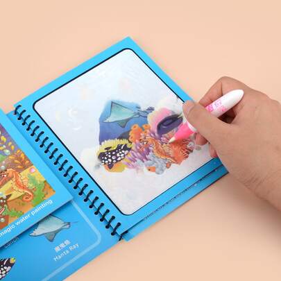 1入組卡通書和1入組刷