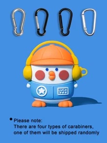 Cute Stuff Funny Cartoon Duck Case Compatible With Airpods - Yellow - View 5