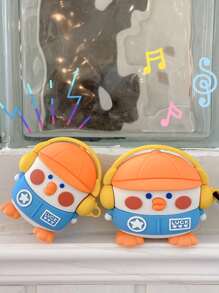 Cute Stuff Funny Cartoon Duck Case Compatible With Airpods - Yellow - View 7