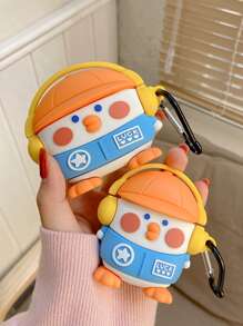 Cute Stuff Funny Cartoon Duck Case Compatible With Airpods - Yellow - View 8