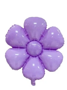 Bóng bay hình hoa 1pc - Màu tím - Xem 2
