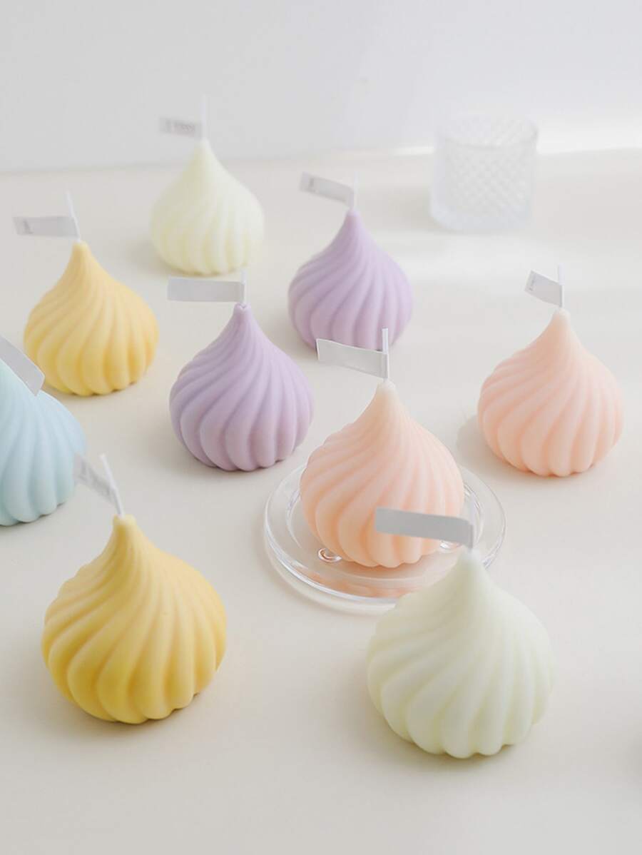 1pc Onion Shaped Candle Silicone Mold, White Creative Silicone Mold For DIY Craft - White - View 1