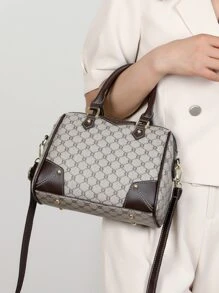 幾何樣式波士頓包 - 彩色 - 查看 2