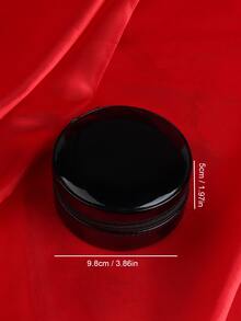 1pc Round Jewelry Storage Box - Black - View 3