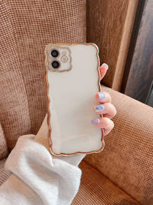 Ốp lưng điện thoại trong suốt tối giản của Apple tương thích với iPhone15/15Plus/15Pro/15Promax - Vàng - Xem 1