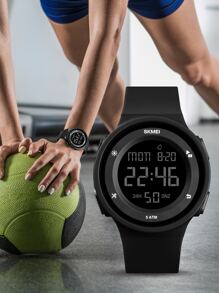 Skmei Hombres 1 pieza Reloj electrónico impermeable - Negro - Ver 2