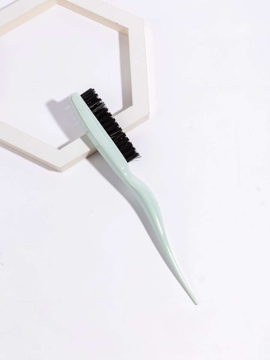 WANMEI 1把塑料尖头梳，精准分缝梳，蓬松梳，三排造型梳，用于梳理打结、蓬松头发、湿发梳理、卷发分离和造型，日常沙龙和居家美发造型及护发工具