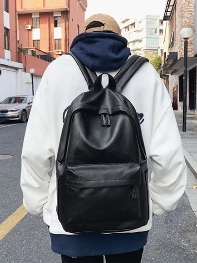 Män Minimalistisk Bärbar Ryggsäck Bärbar Datorväska Bokväska Ryggsäck Skolstudent Graduate University Students For College Business Utomhusresor Camping Sport Läderväska Vintage Vacation Thanksgiving Portemonnaie Det sportiga livet Sommar Sommarväska Vårlov Herrväskor Svart väska Presentväska Pack Ryggsäckar Resor Must Haves Stor väska Vintage Väskor Skolmaterial Skolryggsäck