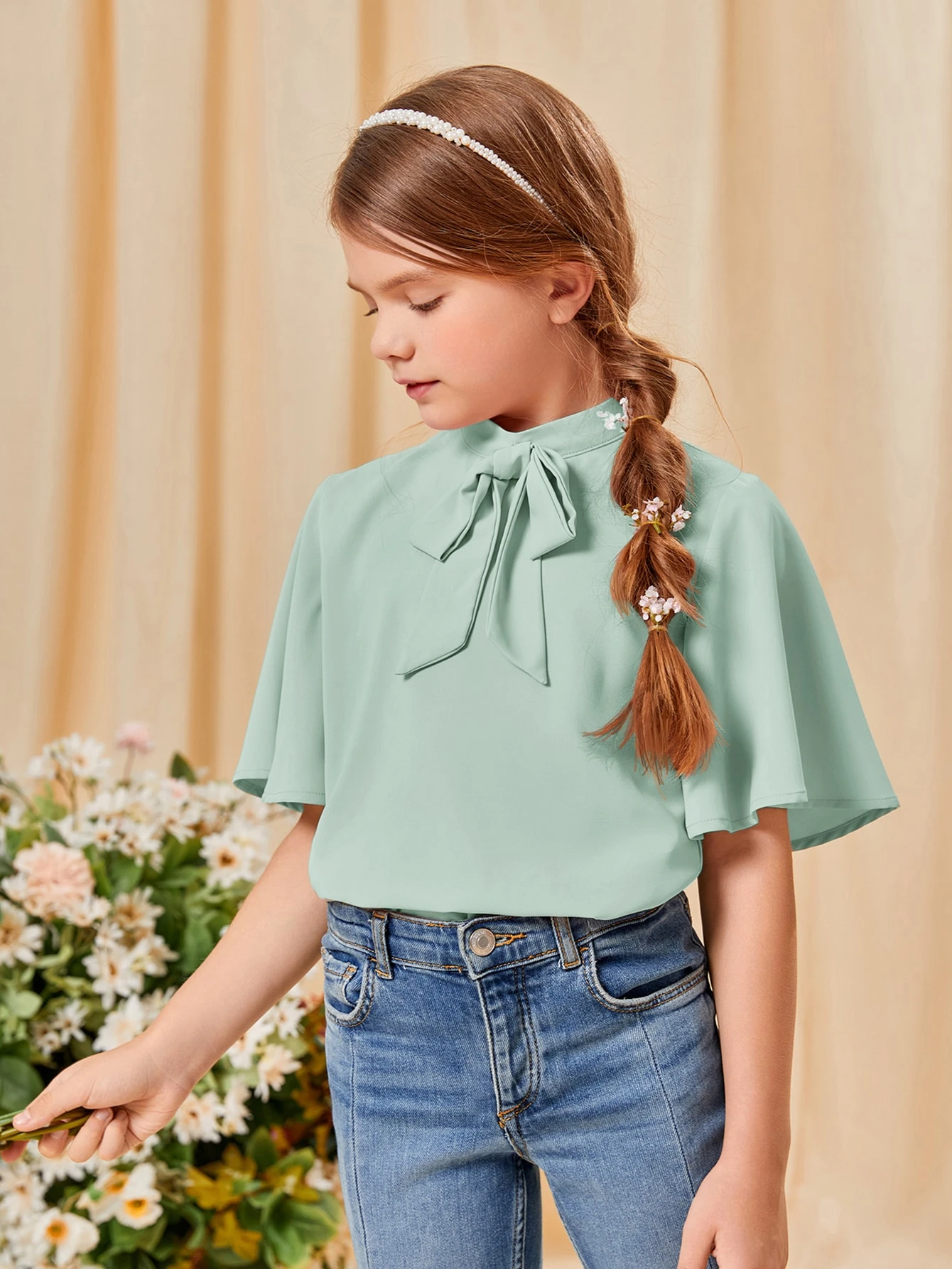 shein bow blouse