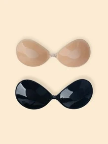 Women's Reusable Backless Strapless Adhesive Push Up Bra For Casual Comfy Wear - Multicolor - View 2