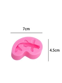 1 pieza Molde de silicona pez de color en forma de DIY - Rosa - Ver 3