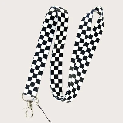 Checkerboard Phone Lanyard Gifts For Mother, Family, Friends, Birthday, Holiday Phone Charm, Phone Chain