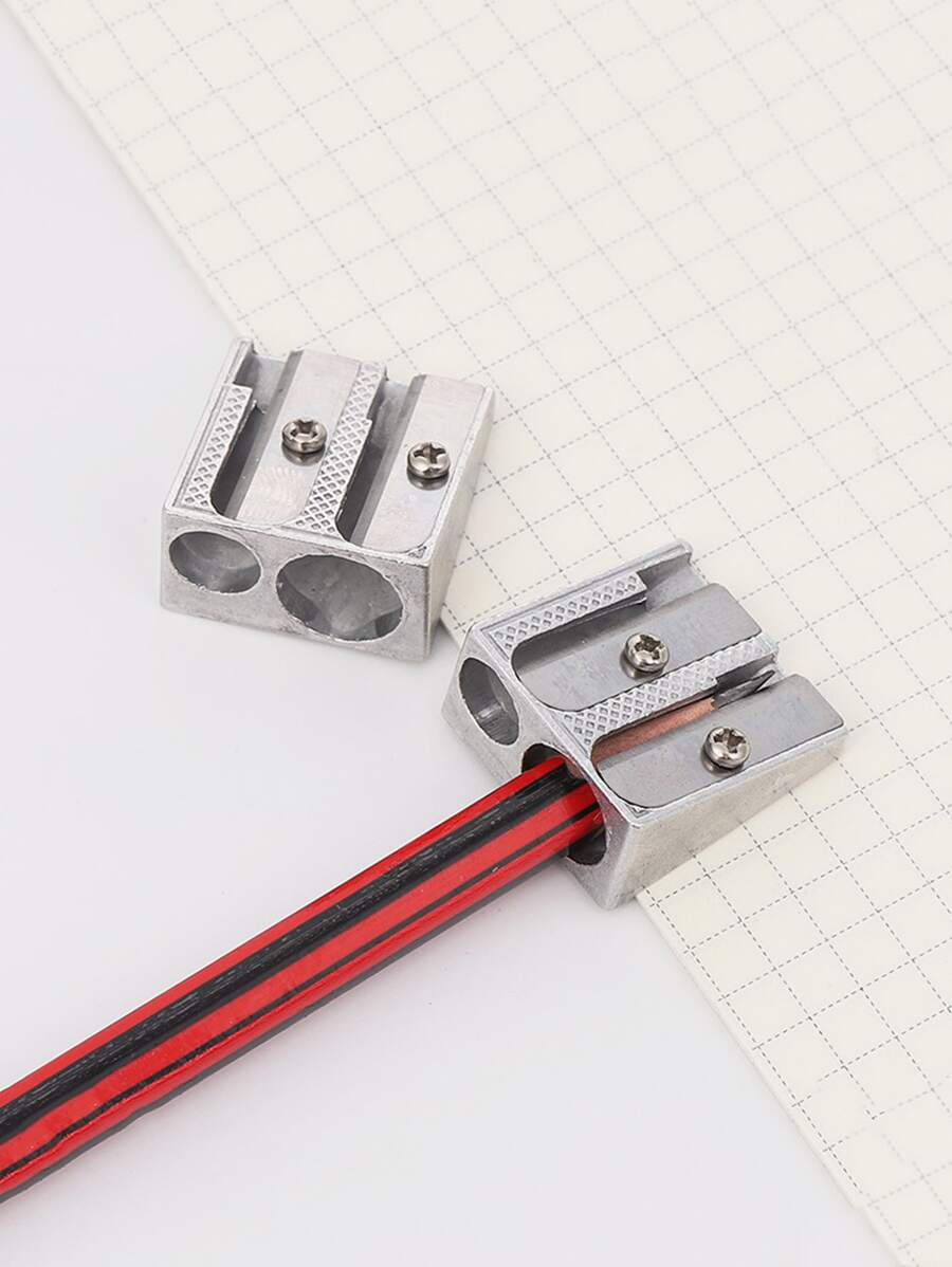 2 piezas Sacapuntas de aleación - Multicolor - Ver 1