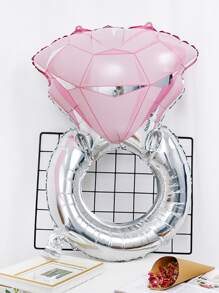 1入組鑽石設計小氣球