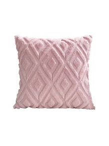 Funda de cojín sin relleno geométrico tufted - Rosa Pálido - Ver 3