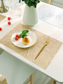 1pc Hollow Out Placemat - Gold - View 4