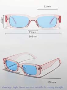 Bộ 2 chiếc kính râm cặp đôi thời trang, màu huỳnh quang cho nam và nữ, màu thạch khoa học viễn tưởng không chính thống thích hợp cho kỳ nghỉ hè theo phong cách thiên niên kỷ, phong cách INS hình bầu dục nhỏ, khung vuông nhỏ cổ điển Y2K Hip Hop Rock với bản lề kim loại nâng cao, kính râm ngày lễ - Nhiều màu - Xem 5