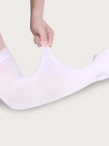 iwarm Men Solid Fingerless Gloves - White - View 3