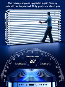 Bảo vệ màn hình riêng tư 2 tờ Tương thích với iPhone - màu đen - Xem 6