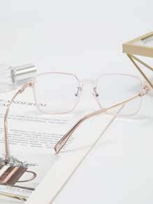 Square Frame Eyeglasses Clear Glasses Accessories - Clear - View 2