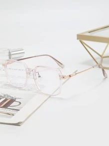 Square Frame Eyeglasses Clear Glasses Accessories - Clear - View 3