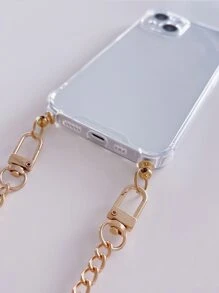 透明手機殼帶鏈子帶 - 無色 - 查看 4