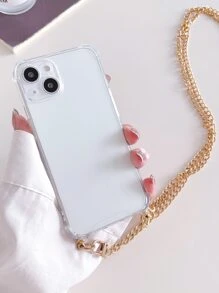 透明手機殼帶鏈子帶 - 無色 - 查看 6