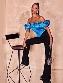 Bolso caja transparente con diseño de diamante de imitación - transparente - Ver 9