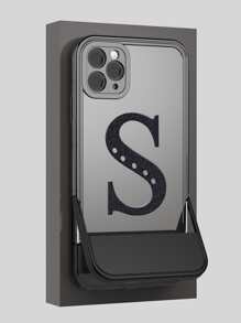 con estampado de letra Funda para móvil con invisible escritorio Soporte - Multicolor - Ver 1