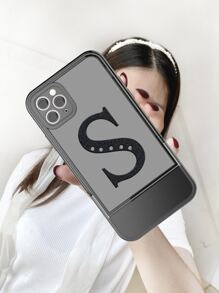 con estampado de letra Funda para móvil con invisible escritorio Soporte - Multicolor - Ver 6