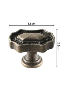 1pc Geometric Shaped Drawer Knob - Bronze - View 3