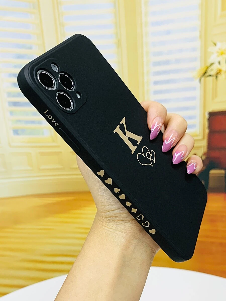 Funda para móvil con estampado de letra - Multicolor - Ver 1