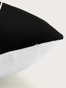 Deniart 1pc Skull & Flower Pattern Cushion Cover Without Filler - Multicolor - View 2