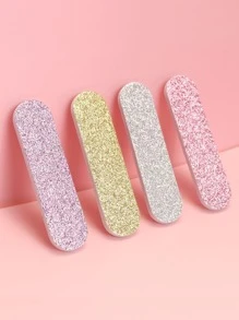 4 piezas Lima de uña brillante - Multicolor - Ver 1