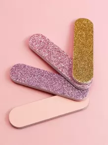 4 piezas Lima de uña brillante - Multicolor - Ver 5