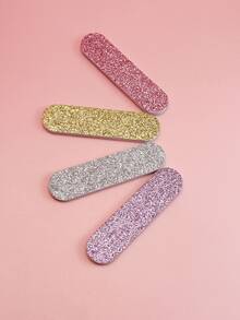 4 piezas Lima de uña brillante - Multicolor - Ver 6