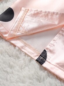 Đồ mặc nhà Gái Nơ Bướm Nút phía trước Chấm bi Dễ thương - Nhiều màu - Xem 4