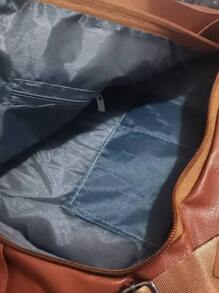 Ba lô Nữ màu trơn Có thể điều chỉnh được Thanh lịch - màu nâu - Xem 7