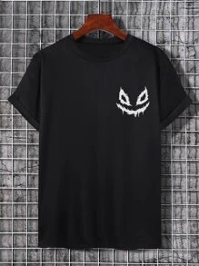 Manfinity EMRG Men Expression Print Tee - Black - View 4