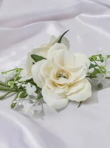 花朵裝飾胸花 - 彩色 - 查看 2