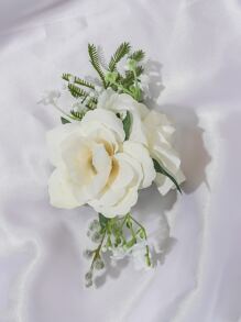 花朵裝飾胸花 - 彩色 - 查看 4