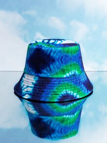 Sombrero cubo reversible remolino de tie dye - Multicolor - Ver 1