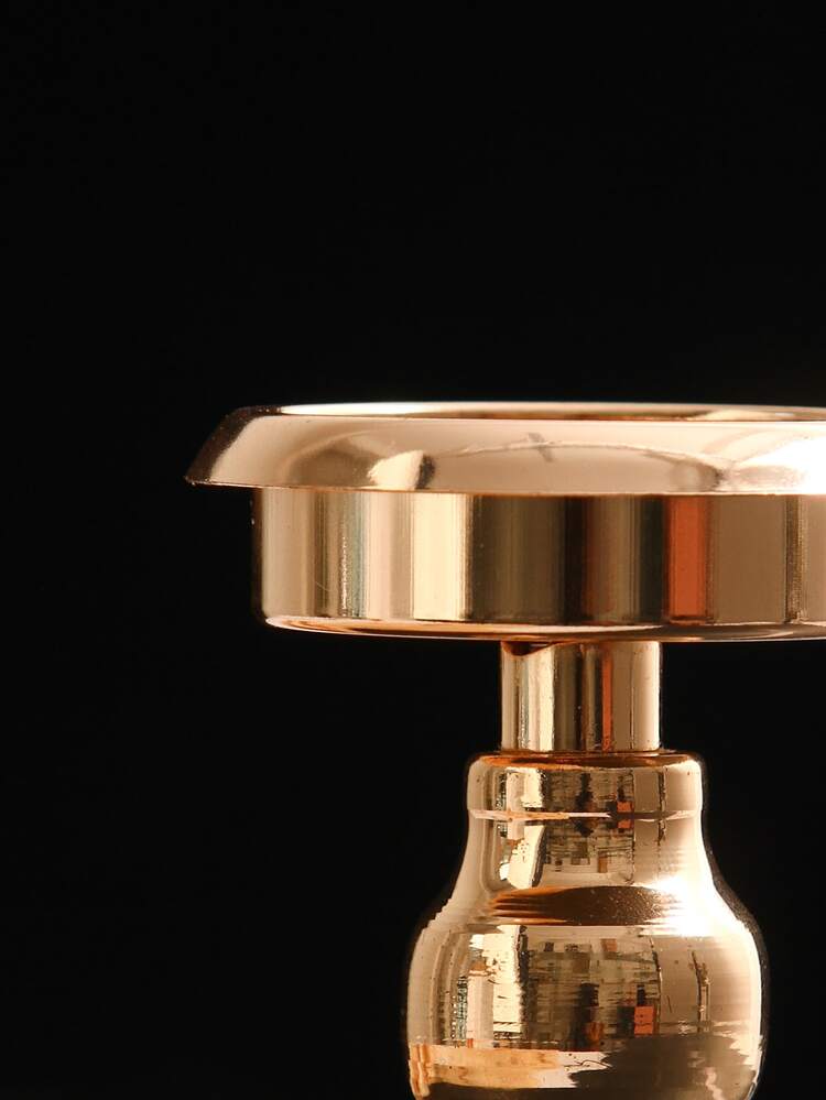 Bougeoir en fer - Doré - Voir 2