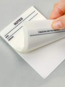 1pc Letter Graphic Waterproof Sticky Note - Clear - View 2