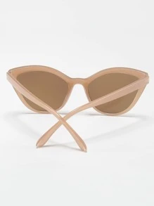 Óculos de sol Cat Eye - Castanho - Visão 3