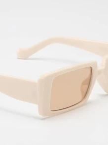 方框太陽眼鏡 - 香檳色 - 查看 4