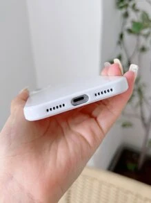 Plain Phone Case - White - View 3