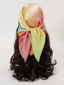 1入組撞色女士方巾 - 彩色 - 查看 1